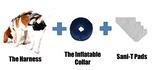 PABS® Premium Plus Plus Delay her SpayTM System (Includes Harness, Inflatable Collar, and Sani-T Pads)